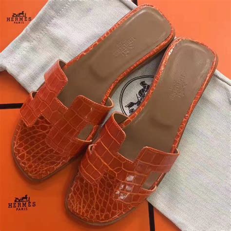 sandalias hermes oran|hermes oran crocodile sandals.